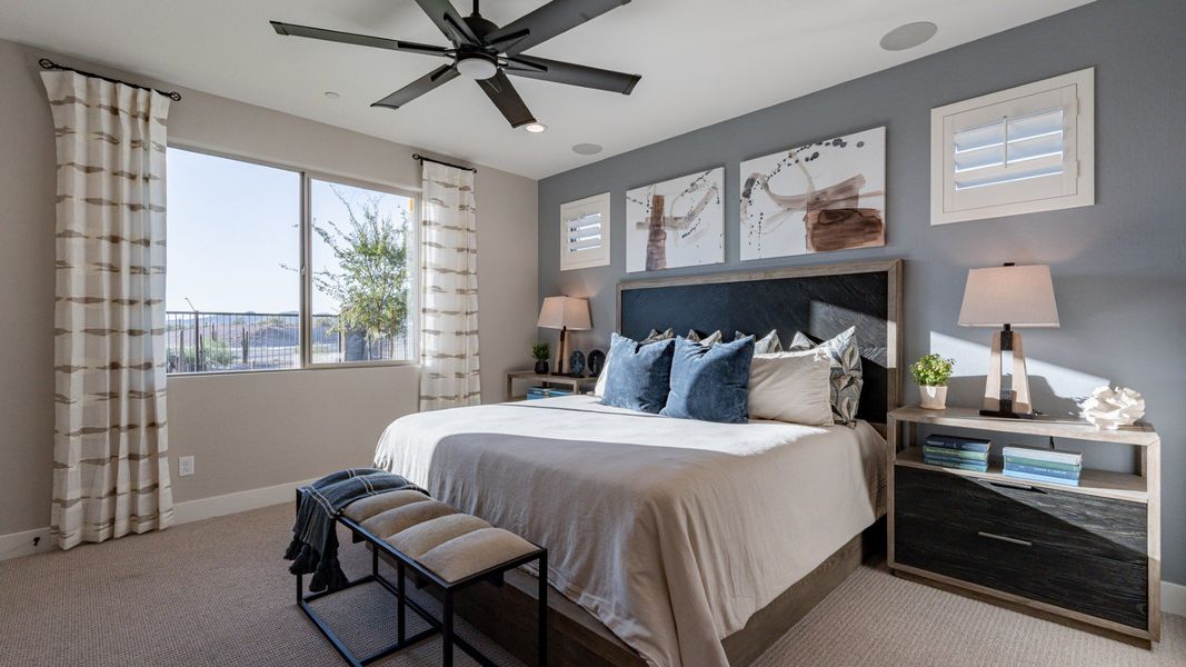 Representative furnished interior of a home built from the Bluebell by DRB Homes in Teravalis, Buckeye (Image 16).