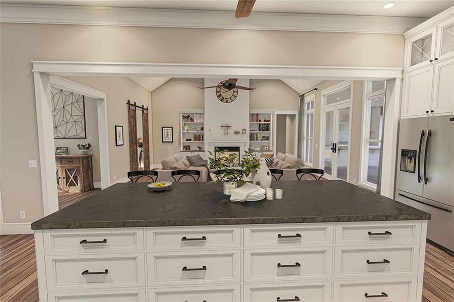 Furnished interior view inside a new home in , Maysville (Image 12).