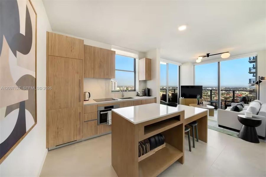 Furnished interior view inside a new home in , Miami (Image 13).