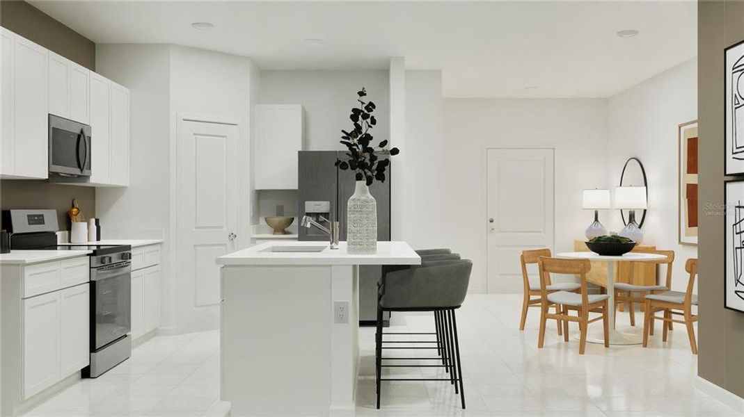 Furnished interior view inside a new home in , Davenport (Image 19).