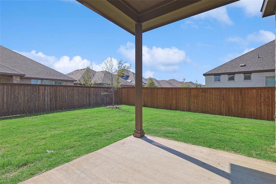 View of yard featuring a patio