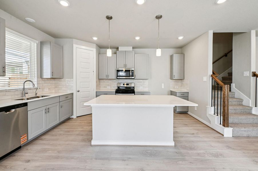 Photo is not of the actual home, but is an inspirational photo of builder’s model home and may depict options, furnishings, and/or decorator features that are not included