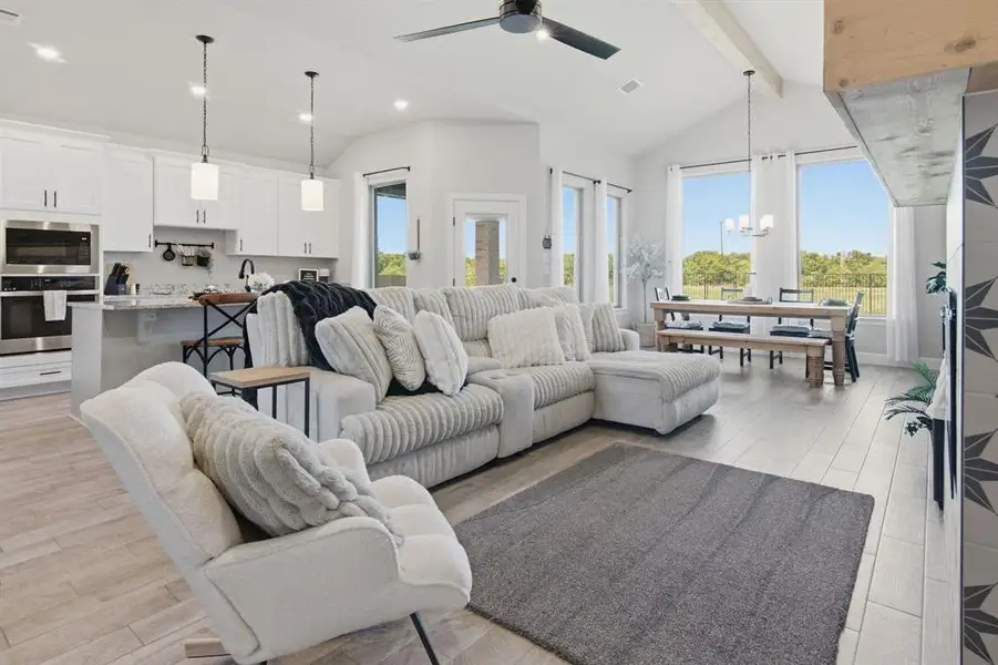 Furnished interior view inside a new home in , Burleson (Image 25).