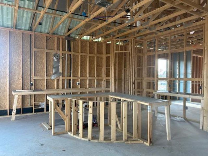 UNIQUE CURVED ISLAND