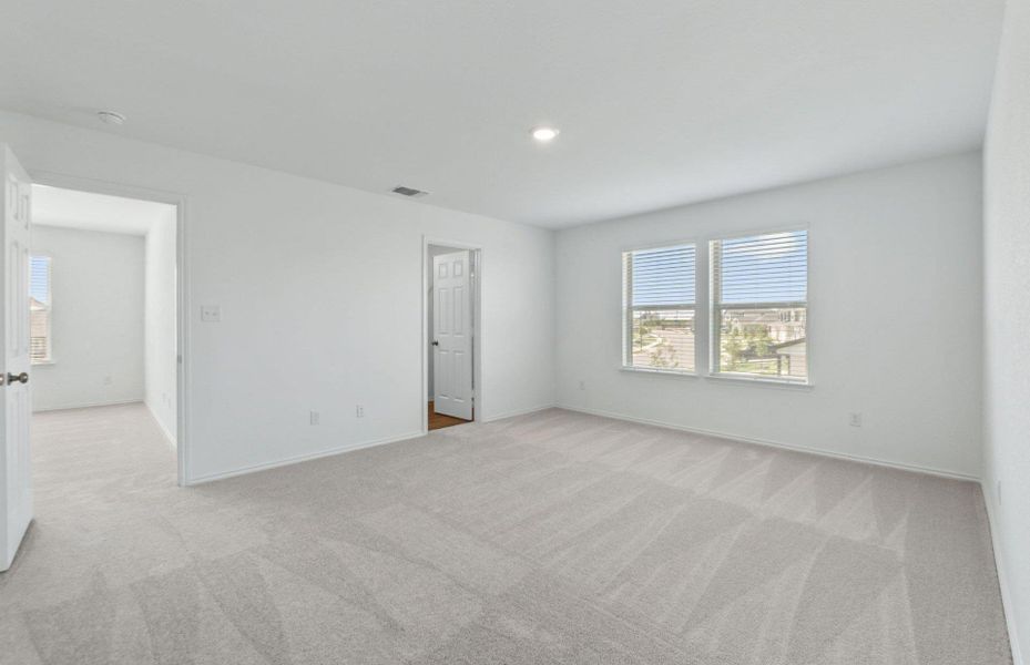 Spacious, unfurnished interior of a new home in Santa Rita Ranch, Liberty Hill (Image 13). Spacious, unfurnished interior of a new home in Santa Rita Ranch, Liberty Hill (Image 13).