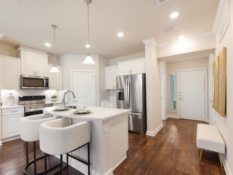 Furnished interior view inside a new home in , McKinney (Image 8).