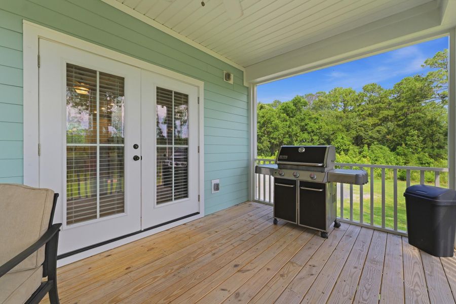 Exterior details and patio area of a home in , Johns Island (Image 24). Exterior details and patio area of a home in , Johns Island (Image 24).