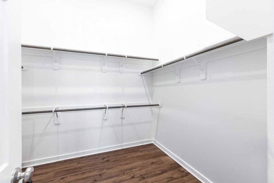 Representative Primary Closet - some options shown