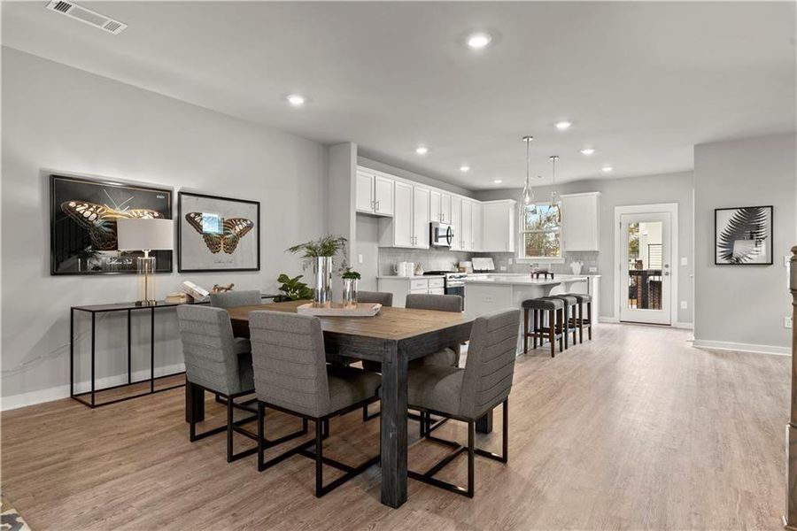 Furnished interior view inside a new home in One Riverside West, Atlanta (Image 25).