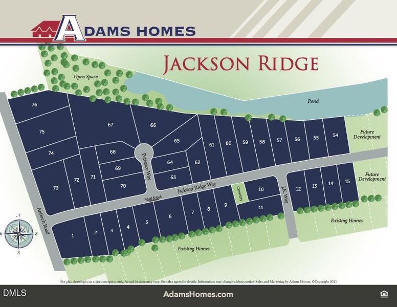 Jackson Ridge Site Map