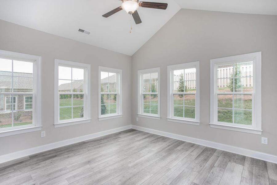 Representative unfurnished interior of a home built from the Kingston by Keystone Homes NC in Weybridge, Burlington (Image 30).
