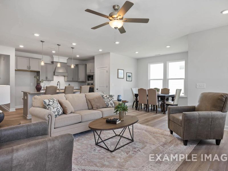 Representative furnished interior of a home built from the The Daphne C by Davidson Homes LLC in Woodland Crossing, Zebulon (Image 10).