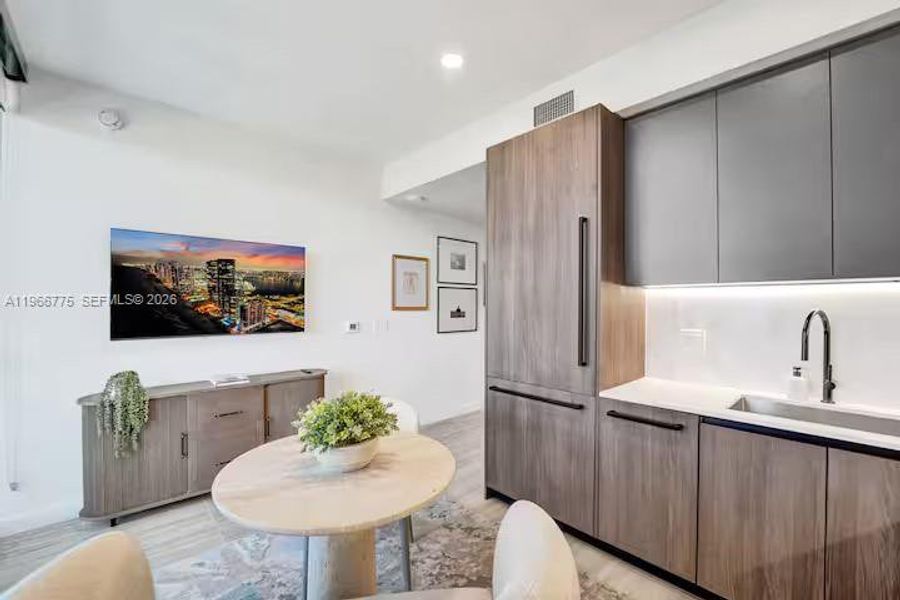 Furnished interior view inside a new home in , Miami Beach (Image 9). Furnished interior view inside a new home in , Miami Beach (Image 9).