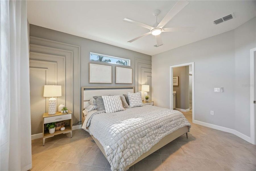 Furnished interior view inside a new home in Palm Lake at Coco Bay, Englewood (Image 34). Furnished interior view inside a new home in Palm Lake at Coco Bay, Englewood (Image 34).