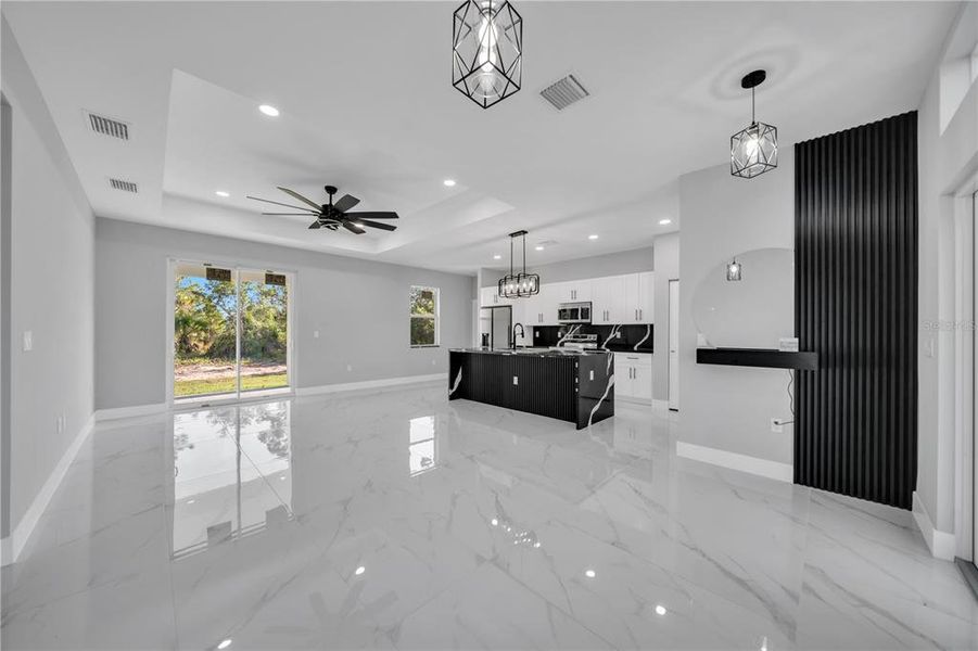 Furnished interior view inside a new home in , Lehigh Acres (Image 6). Furnished interior view inside a new home in , Lehigh Acres (Image 6).