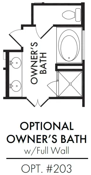 Master Bath – Tub Shower Full Wall
