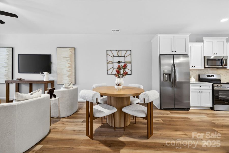 Furnished interior view inside a new home in , Charlotte (Image 8).