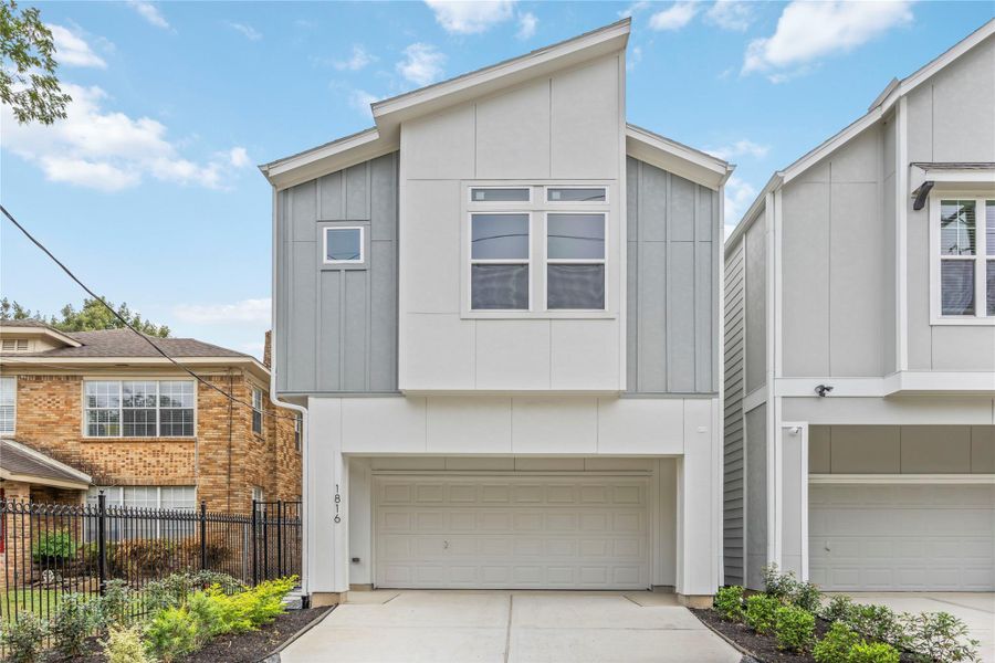 Welcome to 1816 Rosedale St: A testimony to architectural grace, featuring a private driveway, modern cement board facade, and nestled in a coveted location on a street lined with mature trees. Plan your move now!