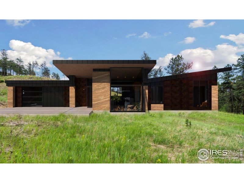Oversized two car garage attached. Floor to ceiling windows offer panoramic views.