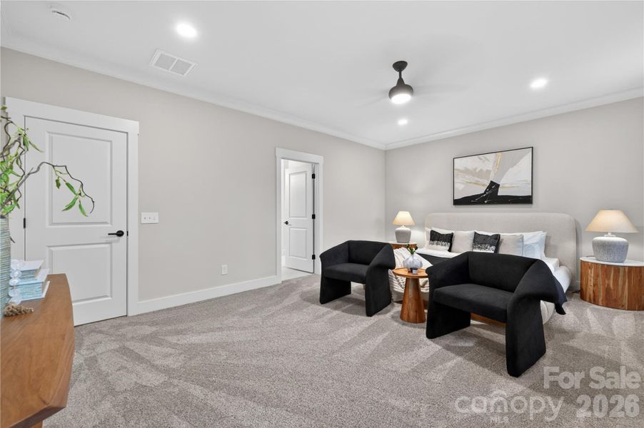 Furnished interior view inside a new home in , Hickory (Image 14).