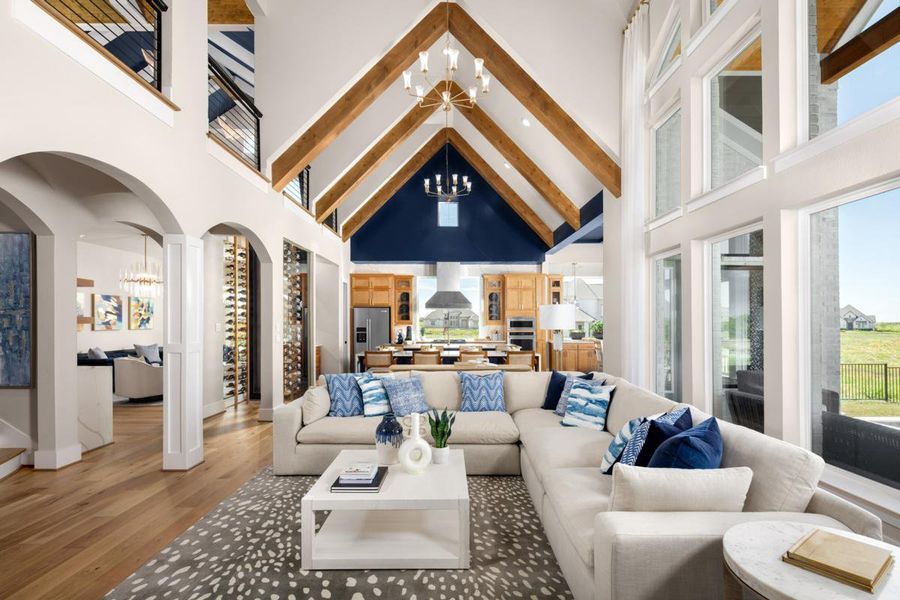 Representative furnished interior of a home built from the Grand Legacy by Grand Homes in Grand Oaks, Celina (Image 5).