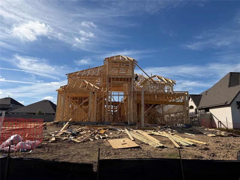 In-progress construction of a new home in Pomona, Manvel, TX (Image 5). In-progress construction of a new home in Pomona, Manvel, TX (Image 5).