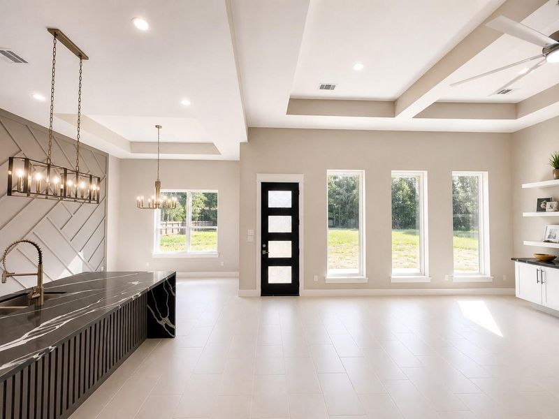 Furnished interior view inside a new home in , Dayton (Image 8).