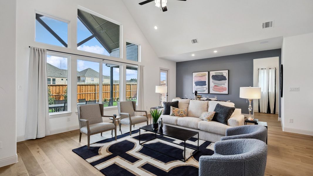 Representative furnished interior of a home built from the Vanderbilt by DRB Homes in Green Meadows Classic, Celina (Image 7).