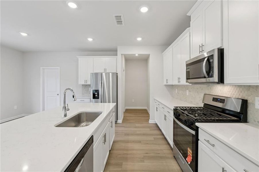 Furnished interior view inside a new home in Preserve at Mountain Creek, Pendergrass (Image 8). Furnished interior view inside a new home in Preserve at Mountain Creek, Pendergrass (Image 8).