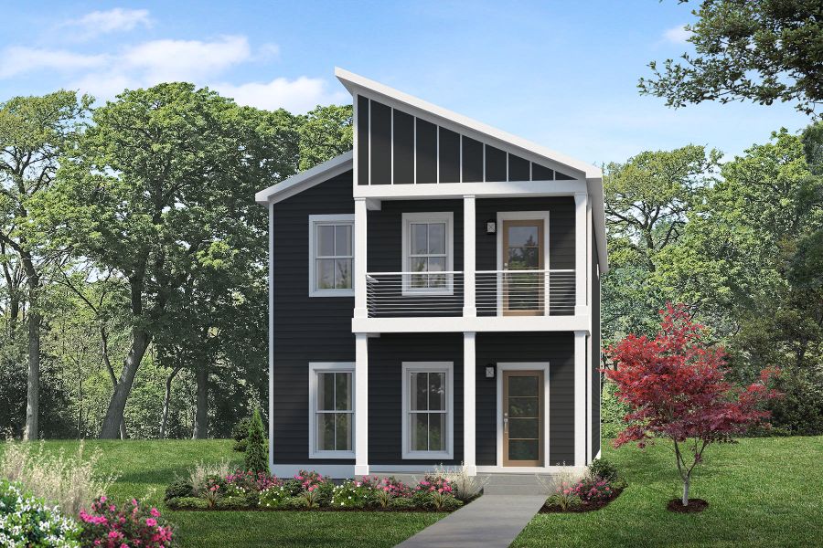 Representative exterior photo of a completed home built from the Dalton - Mill Town by Parkside Builders in The Parks of Mill Town, Chattanooga, TN (Image 24).