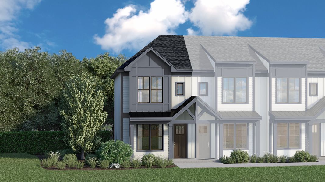 Representative exterior photo of a completed home built from the Hawthorne A, B, C by Veranda Homes in Hawthorne Summit, Greenville, SC (Image 14).