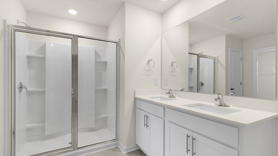 Furnished interior view inside a new home in The Estates at Edinborough, Gibsonville (Image 8).