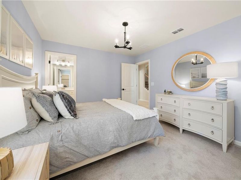 Furnished interior view inside a new home in Riverwood, Dallas (Image 43).