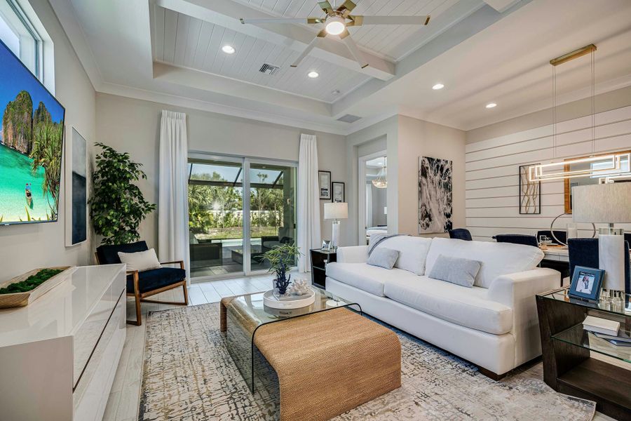 2D floor plan layout for the Beacon by GHO Homes in The Falls at Grand Harbor, Vero Beach, FL (Image 72). 2D floor plan layout for the Beacon by GHO Homes in The Falls at Grand Harbor, Vero Beach, FL (Image 72).