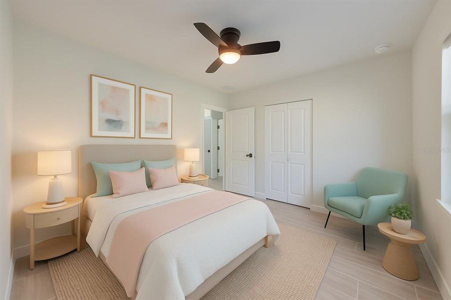 Furnished interior view inside a new home in , Tampa (Image 44). Furnished interior view inside a new home in , Tampa (Image 44).