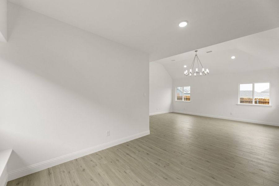 Spacious, unfurnished interior of a new home in Keeneland, Aubrey (Image 22). Spacious, unfurnished interior of a new home in Keeneland, Aubrey (Image 22).