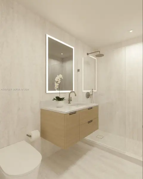 Furnished interior view inside a new home in , Miami Beach (Image 13).