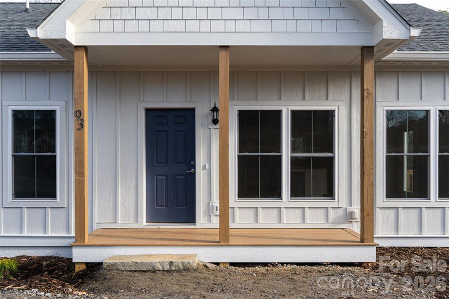 Exterior details and patio area of a home in , Weaverville (Image 19).