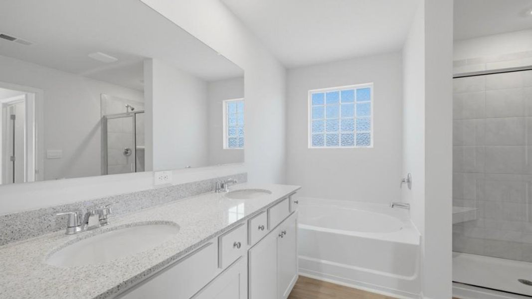 Furnished interior view inside a new home in Fairway 17 at Mirror Lake, Villa Rica (Image 8).