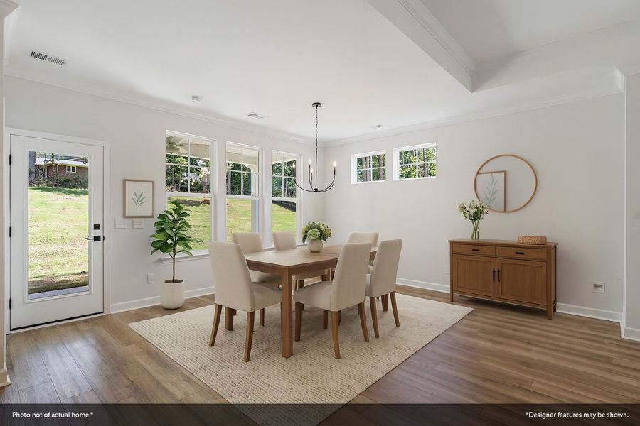Furnished interior view inside a new home in Cottages at Lake Emory, Inman (Image 8).