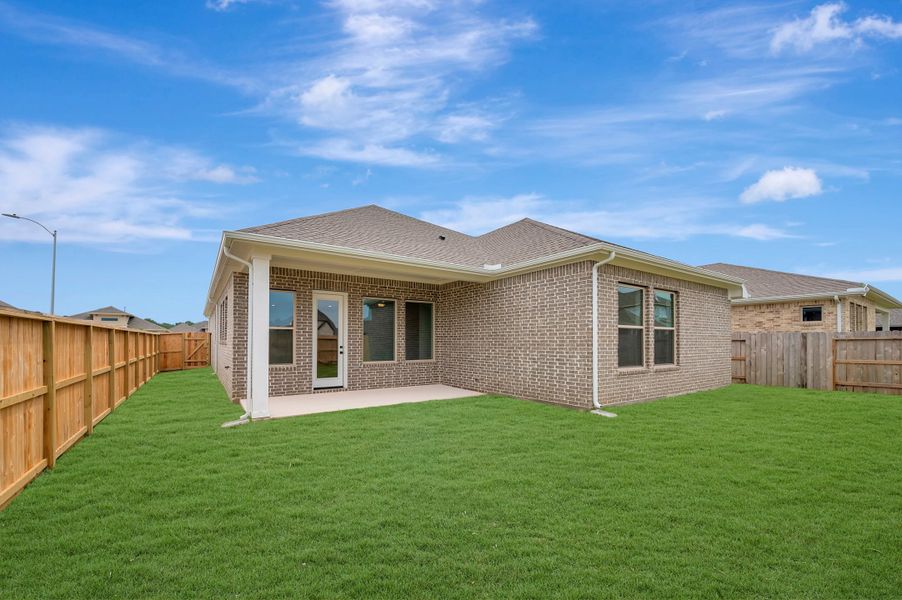 Exterior details and patio area of a home in Escondido - Retreat Collection, Magnolia (Image 3). Exterior details and patio area of a home in Escondido - Retreat Collection, Magnolia (Image 3).