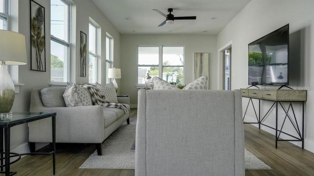 Furnished interior view inside a new home in , St. Petersburg (Image 4).