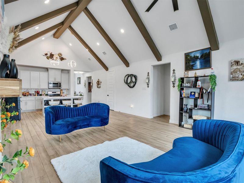 Furnished interior view inside a new home in The Trails, New Caney (Image 16).