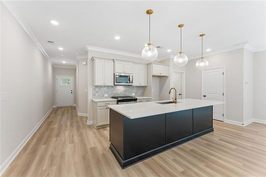 Furnished interior view inside a new home in River Walk Place, Lawrenceville (Image 9).