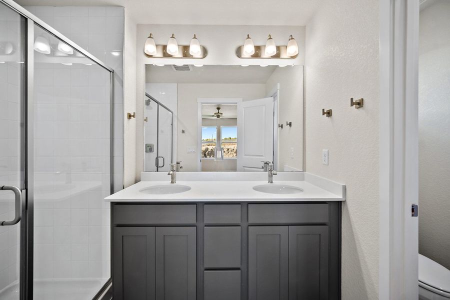 Furnished interior view inside a new home in Aspen Ranch, Fountain (Image 9). Furnished interior view inside a new home in Aspen Ranch, Fountain (Image 9).