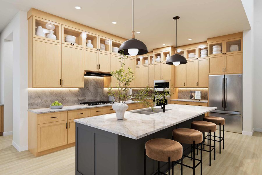 The Waterlily - Optional Cooktop Kitchen The Waterlily - Optional Cooktop Kitchen