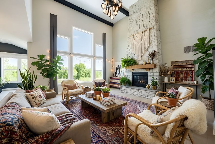 Furnished interior view inside a new home in Woodberry, Canton (Image 39).