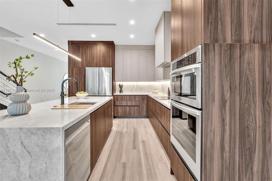 Furnished interior view inside a new home in , Miami (Image 15). Furnished interior view inside a new home in , Miami (Image 15).