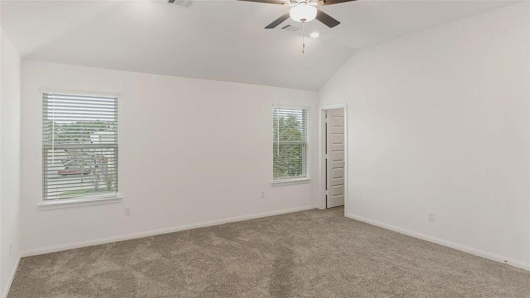 Representative unfurnished interior of a home built from the Rev 2232NC by Saratoga Homes in Aldine Pines, Houston (Image 14). Representative unfurnished interior of a home built from the Rev 2232NC by Saratoga Homes in Aldine Pines, Houston (Image 14).