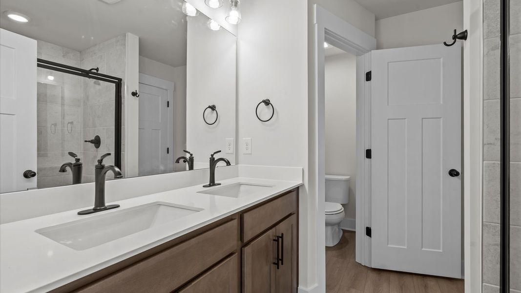 Furnished interior view inside a new home in Gresham Station, Simpsonville (Image 28).